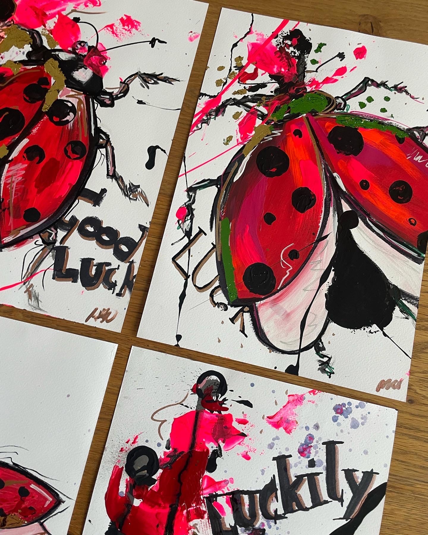 Ladybug Print Set