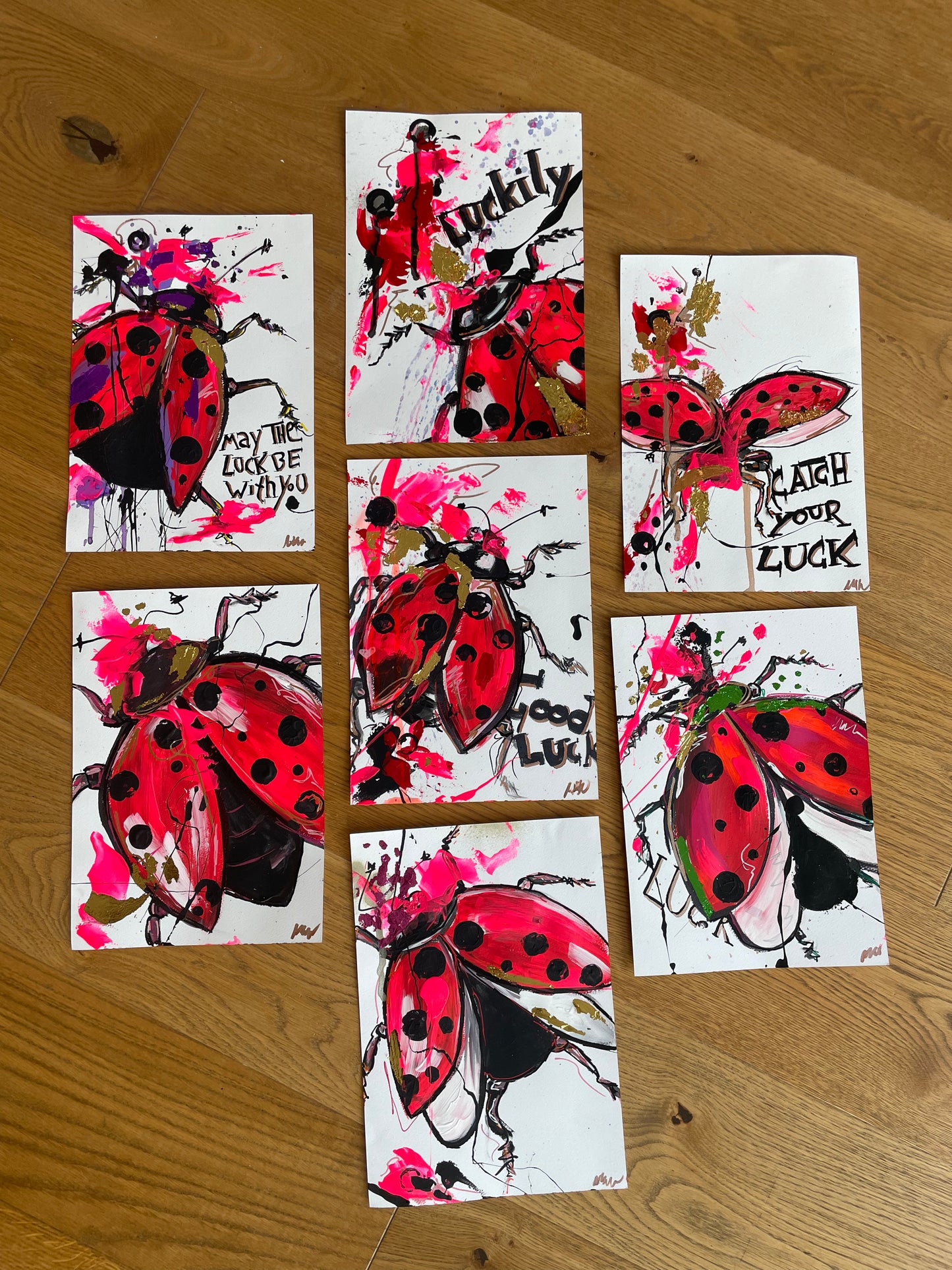 Ladybug Print Set complete